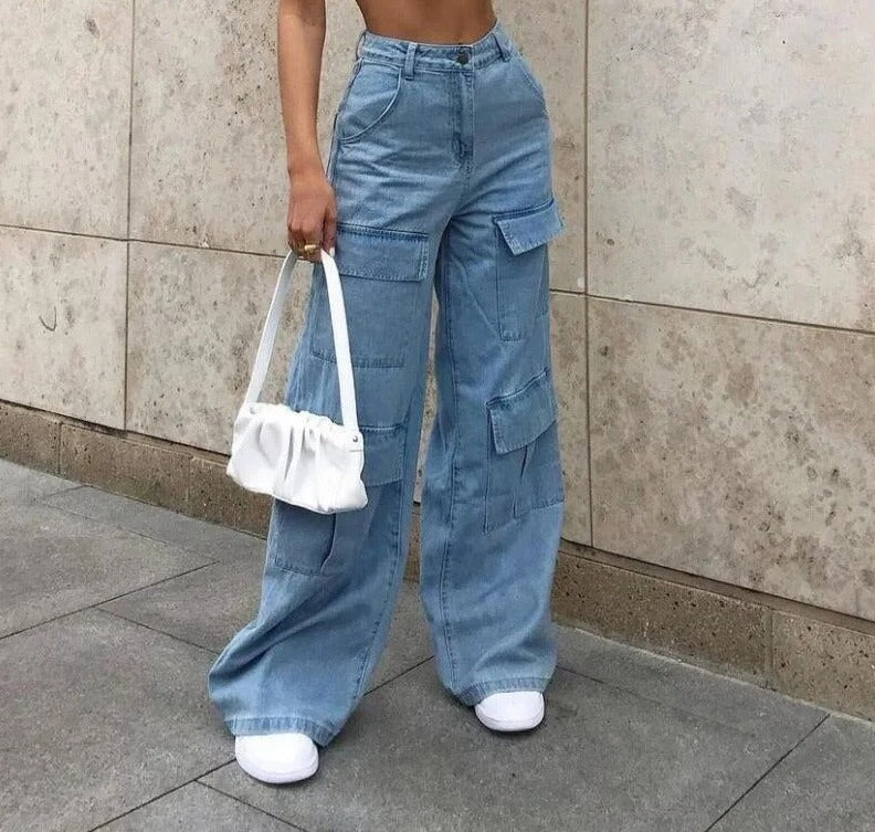 AS | Kalhoty Cargo z džínoviny Minette