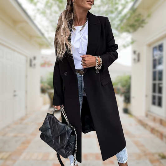 AS | Elegantní a stylový dlouhý kabát