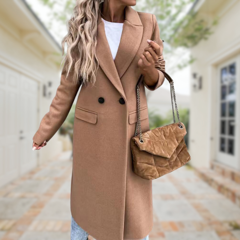 AS | Elegantní a stylový dlouhý kabát
