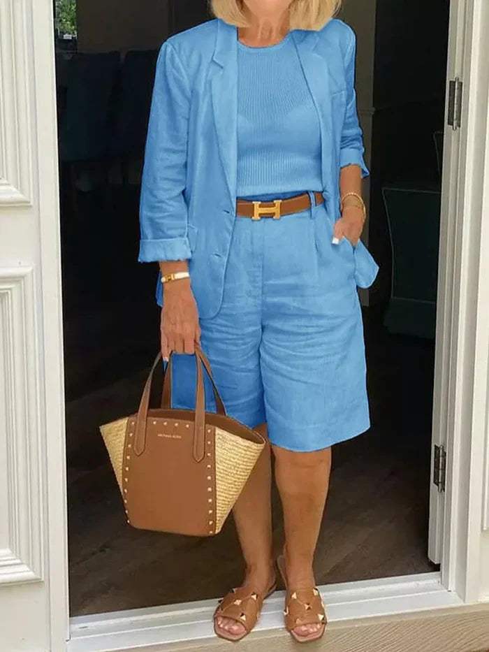 AS | Elegantní sako a šortky - Stylové - Ideální pro teplé dny