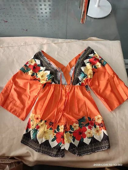 AS | Romper s elegantním květinovým potiskem