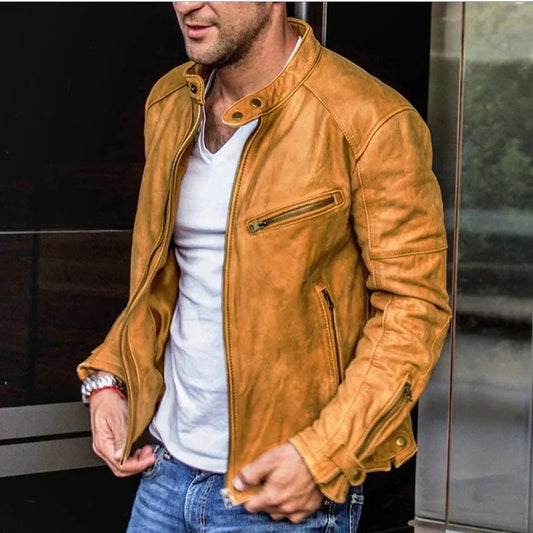 AS | Módní streetwearová kožená bunda
