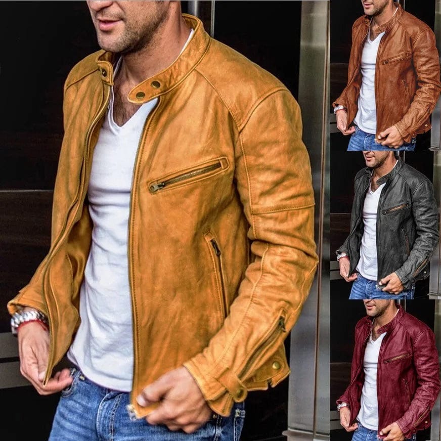 AS | Módní streetwearová kožená bunda