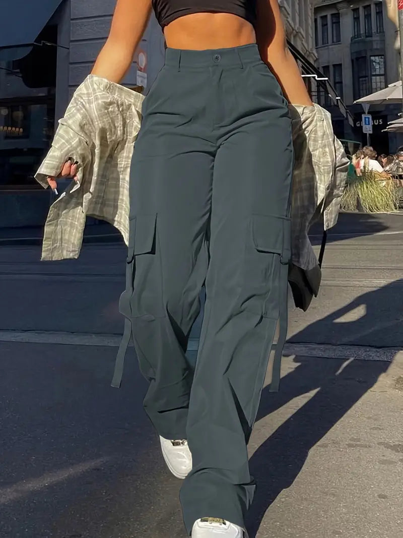 AS | Jednobarevné dámské kalhoty cargo