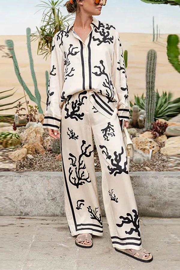 AS | LEHKÉ A POHODLNÉ SATÉNOVÉ KALHOTY S ŠIROKÝMI NOHAVICEMI S ELASTICKÝM POTISKEM V PASE A KAPSAMI