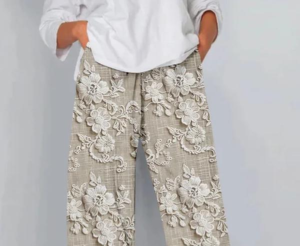 AS | Elegantní elastické kalhoty se stahovací šňůrkou v pase