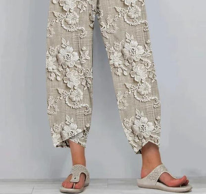 AS | Elegantní elastické kalhoty se stahovací šňůrkou v pase