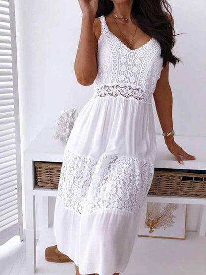 AS | Elegantní krajkové boho šaty