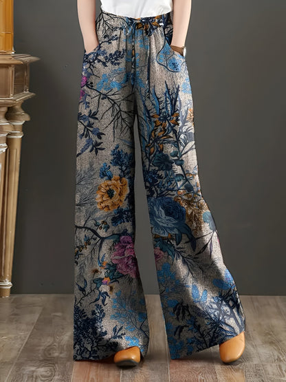 AS | Široké kalhoty s květinovým vzorem Effortless