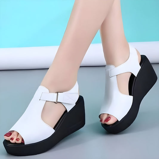 AS | Kožené dámské sandály na platformě