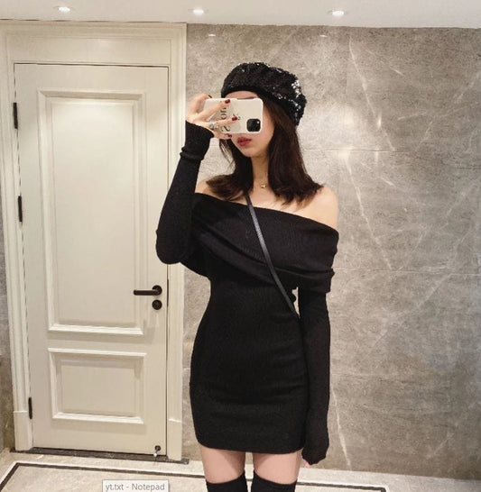 AS | Sexy párty klubové šaty bez ramen