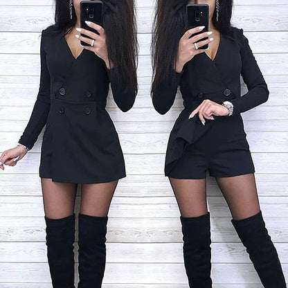 AS | Sexy krátký overal s knoflíky