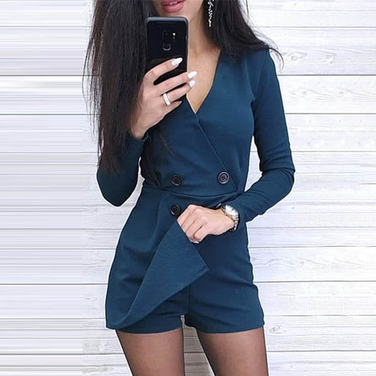 AS | Sexy krátký overal s knoflíky