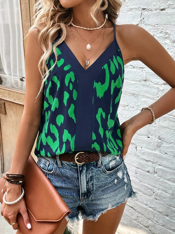 AS | Tílko s leopardím vzorem a výstřihem do V