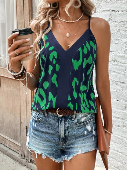 AS | Tílko s leopardím vzorem a výstřihem do V