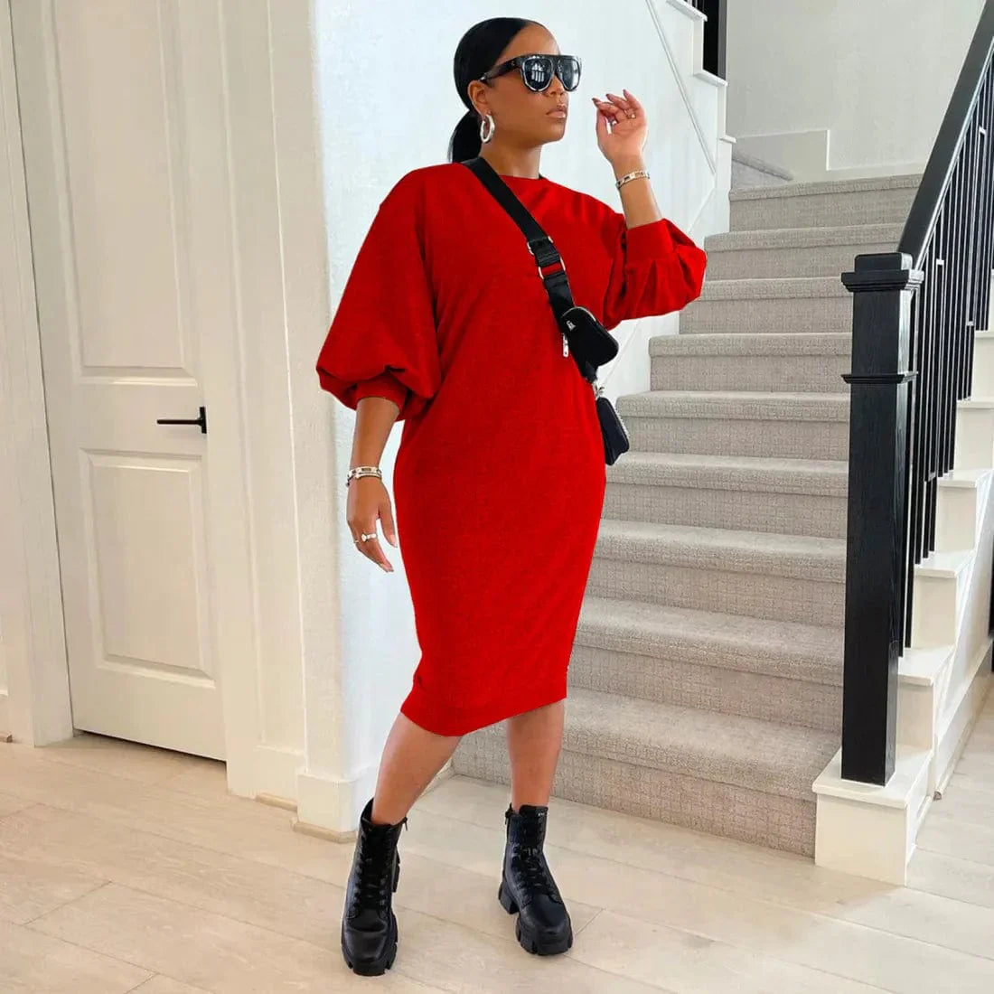 AS | oversized midi šaty