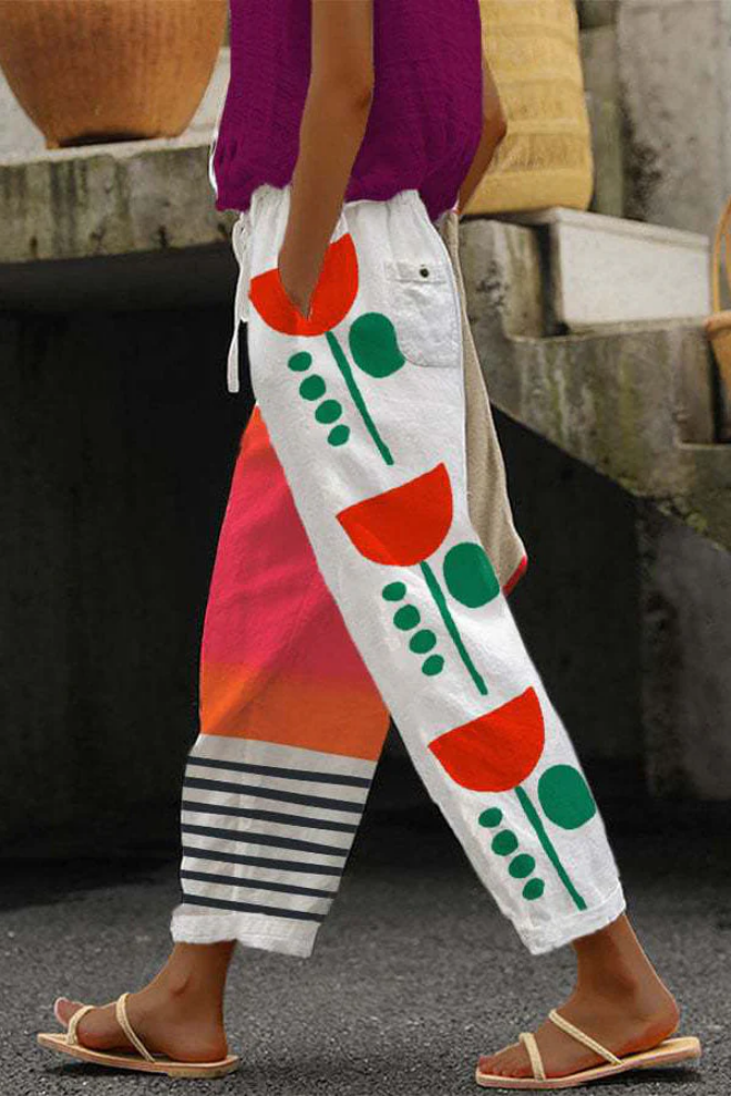 AS | Jedinečné kalhoty s potiskem knoflíků a kapes