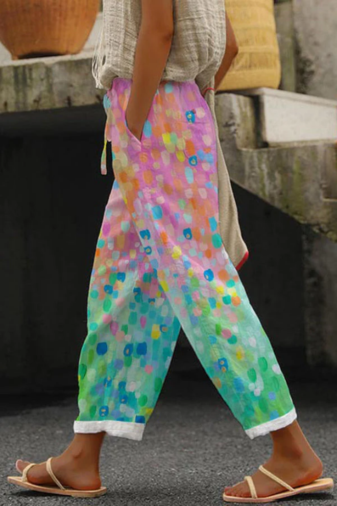 AS | Jedinečné kalhoty s potiskem knoflíků a kapes