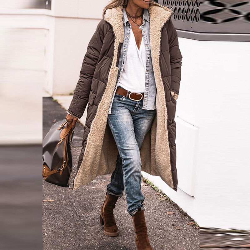 AS | Oboustranná dlouhá šerpa bunda