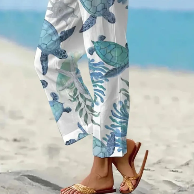 AS | Roztomilé modré kalhoty s bočními kapsami