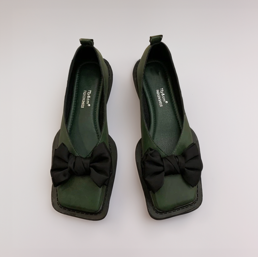 AS | Square Toe Shallow Mouth Slip-on dámské mokasíny