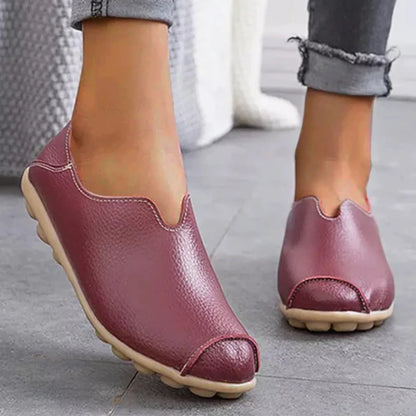AS | Dámské kožené mokasíny ležérní styl lodní boty