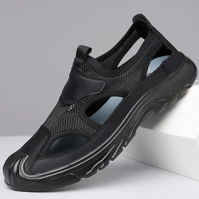 AS | pánské kožené sandály ze síťoviny