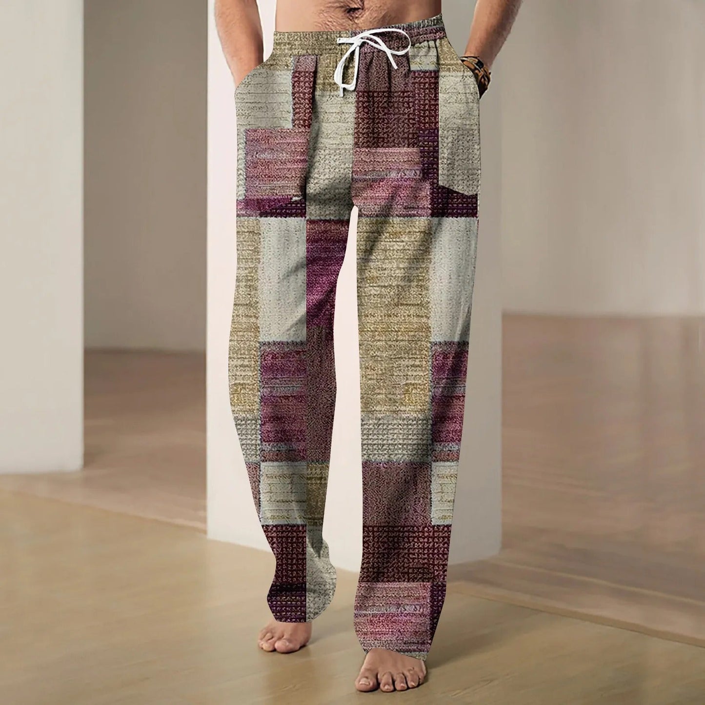 AS | Pánské kalhoty z bavlny a lnu