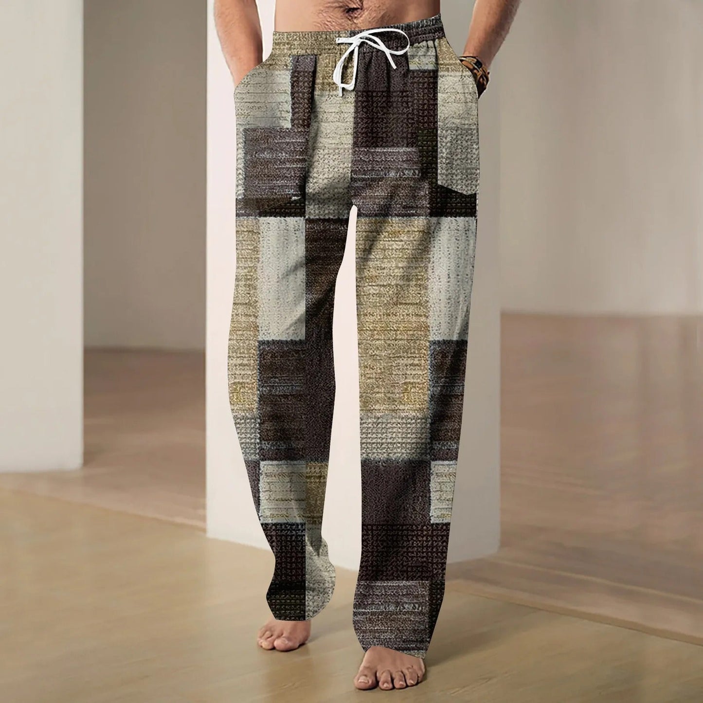 AS | Pánské kalhoty z bavlny a lnu