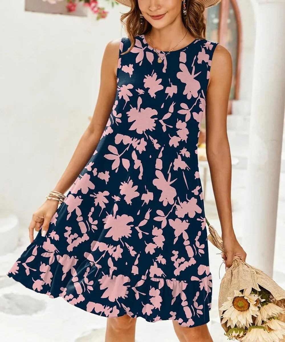 AS | Boho Print Shift Midi šaty