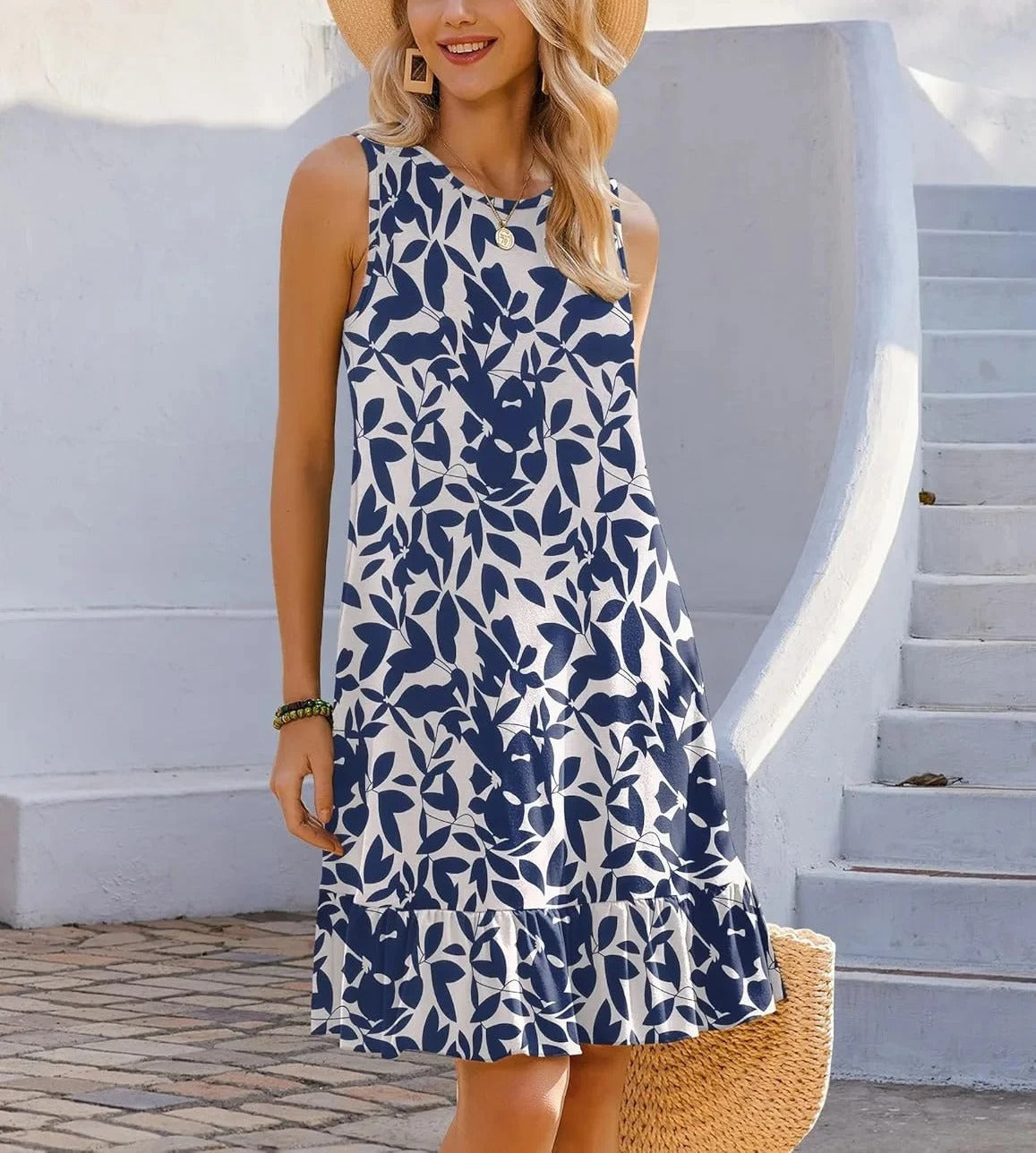 AS | Boho Print Shift Midi šaty
